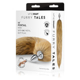 WhipSmart Furry Tales 14 Inch Brown Fox Tail - Metal 6.3 cm Butt Plug with Brown Fox Tail - Naughty by Nature Adult Store