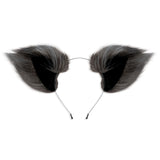 WhipSmart Furry Tales Foxtail Furry Play Set - Grey Foxtail Butt Plug & Furry Ears Set - Naughty by Nature Adult Store