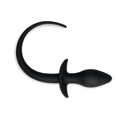WhipSmart Furry Tales 3'' Silicone Doggy Tail Butt Plug - Black 7.6 cm Butt Plug with Doggy Tail - Naughty by Nature Adult Store