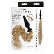 WhipSmart Furry Tales 4 Inch Silicone Pony Tail Butt Plug - Black 10.1 cm Butt Plug with Blonde Pony Tail - Naughty by Nature Adult Store
