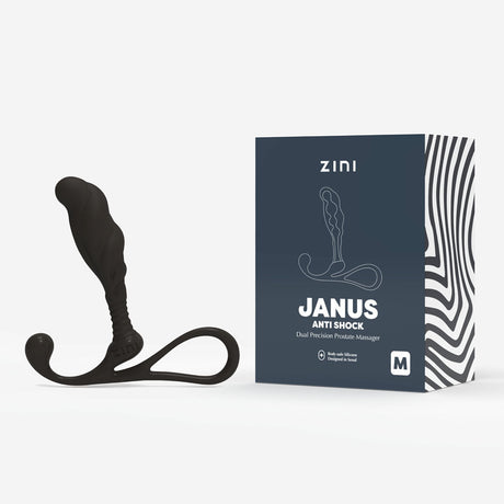 Zini Janus Anti Shock - Medium - Black Medium Prostate Massager - Naughty by Nature Adult Store