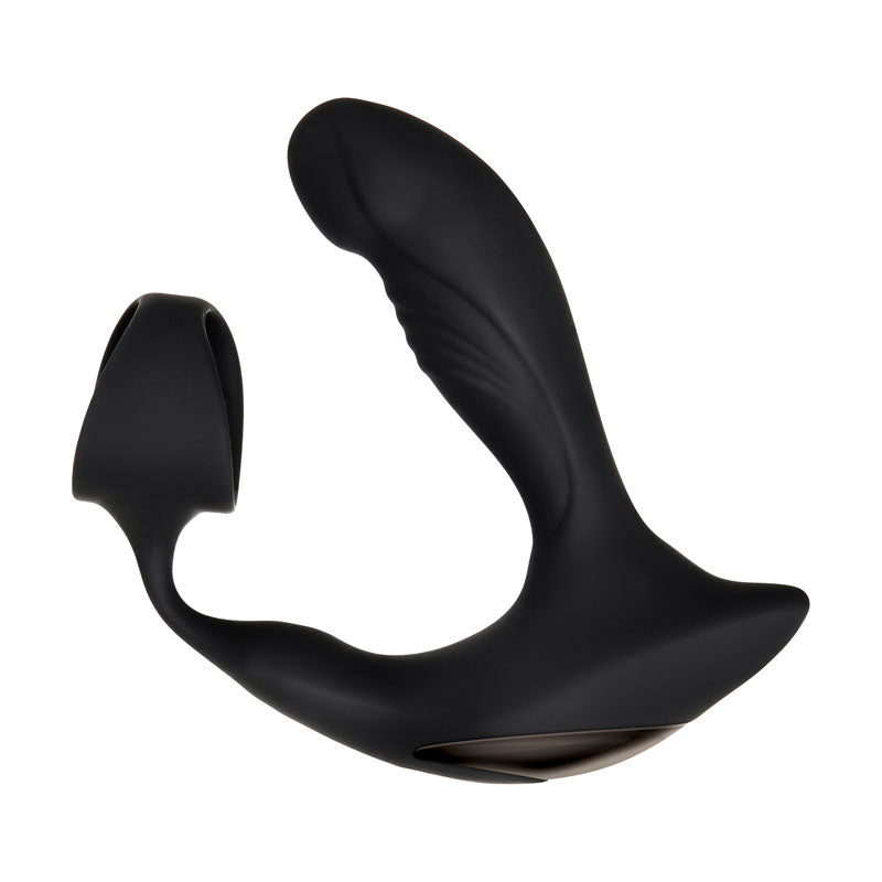 Zero Tolerance Strapped & Tapped - Black USB Rechargeable Heating Anal Plug with Cock Ring - Naughty by Nature Adult Store