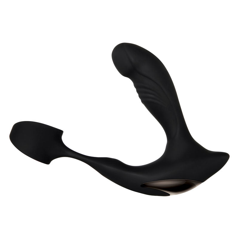 Zero Tolerance Strapped & Tapped - Black USB Rechargeable Heating Anal Plug with Cock Ring - Naughty by Nature Adult Store