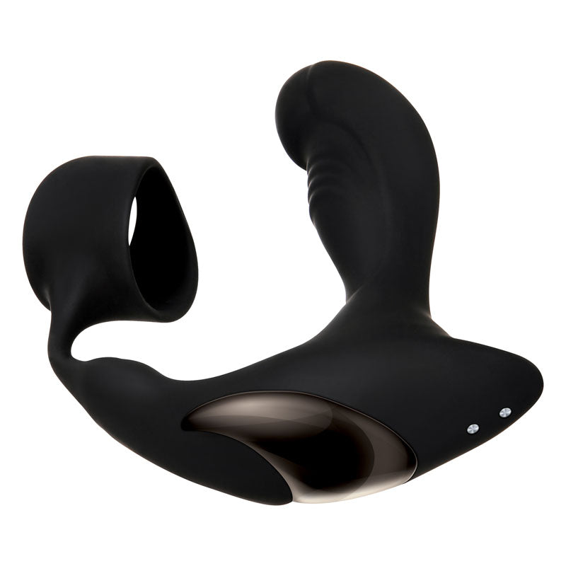 Zero Tolerance Strapped & Tapped - Black USB Rechargeable Heating Anal Plug with Cock Ring - Naughty by Nature Adult Store