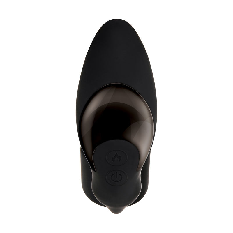 Zero Tolerance Strapped & Tapped - Black USB Rechargeable Heating Anal Plug with Cock Ring - Naughty by Nature Adult Store