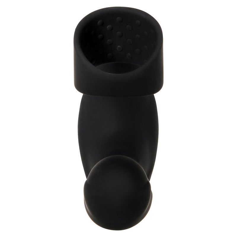 Zero Tolerance Strapped & Tapped - Black USB Rechargeable Heating Anal Plug with Cock Ring - Naughty by Nature Adult Store