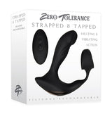Zero Tolerance Strapped & Tapped - Black USB Rechargeable Heating Anal Plug with Cock Ring - Naughty by Nature Adult Store