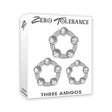 Zero Tolerance Three Amigos - Clear Cock Rings - Set of 3 - Naughty by Nature Adult Store