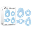 Zero Tolerance Ring A Ding Ding - Clear Cock Rings - Set of 4 - Naughty by Nature Adult Store