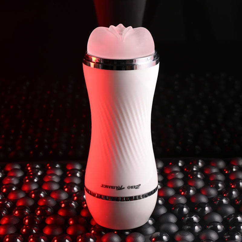 Zero Tolerance DOUBLE DIP - White/Clear 21.2 cm Double Ended Stroker - Naughty by Nature Adult Store
