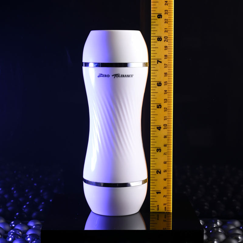 Zero Tolerance DOUBLE DIP - White/Clear 21.2 cm Double Ended Stroker - Naughty by Nature Adult Store