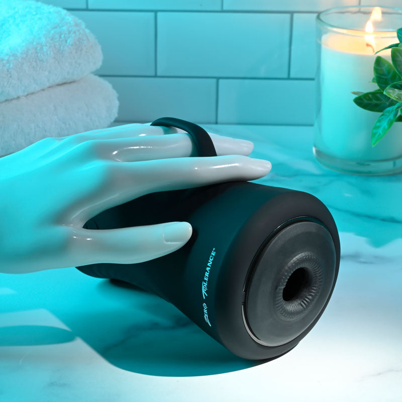 Zero Tolerance GYRO STROKE - Black USB Rechargeable Powered Masturbator - Naughty by Nature Adult Store