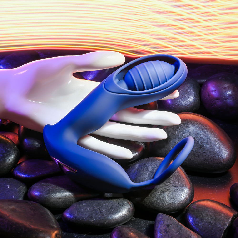 Zero Tolerance EXTRA MILE - Blue USB Rechargeable Vibrating Prostate Massager - Naughty by Nature Adult Store