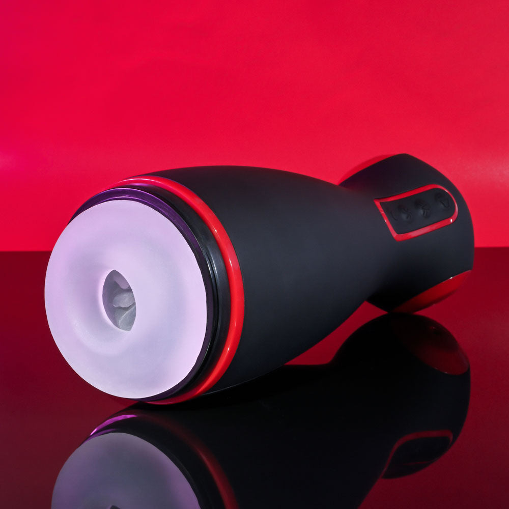 Zero Tolerance TIGHT SQUEEZE - USB Rechargeable Vibrating, Squeezing & Talking Stroker - Naughty by Nature Adult Store