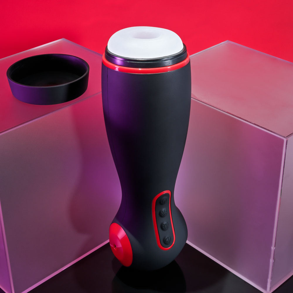 Zero Tolerance TIGHT SQUEEZE - USB Rechargeable Vibrating, Squeezing & Talking Stroker - Naughty by Nature Adult Store