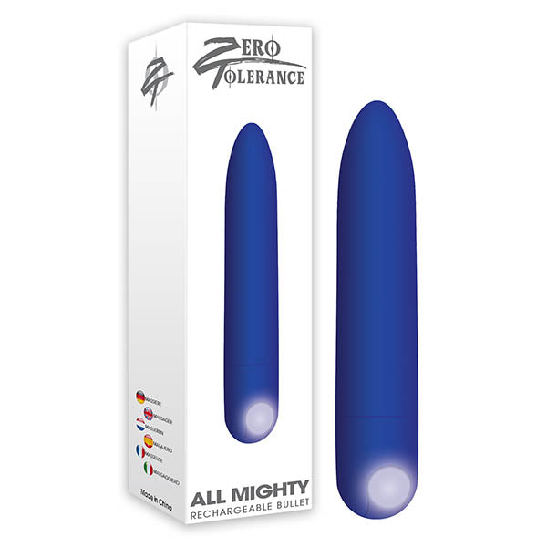Zero Tolerance All Mighty Bullet - Purple 9.1 cm (3.6'') USB Rechargeable Bullet - Naughty by Nature Adult Store