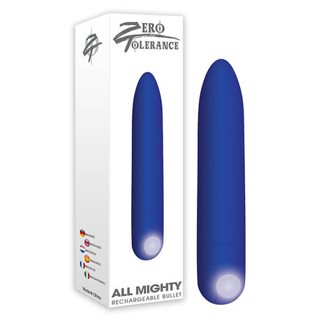 Zero Tolerance All Mighty Bullet - Purple 9.1 cm (3.6'') USB Rechargeable Bullet - Naughty by Nature Adult Store