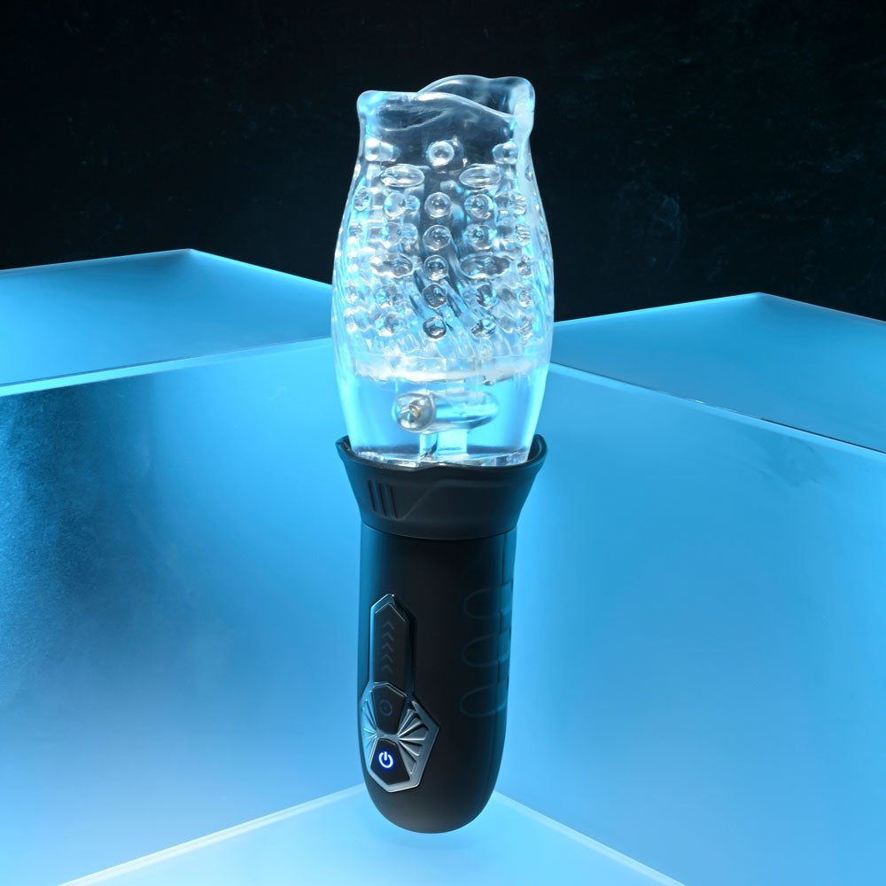 Zero Tolerance CYCLONE - USB Rechargeable Spinning & Vibrating Stroker - Naughty by Nature Adult Store