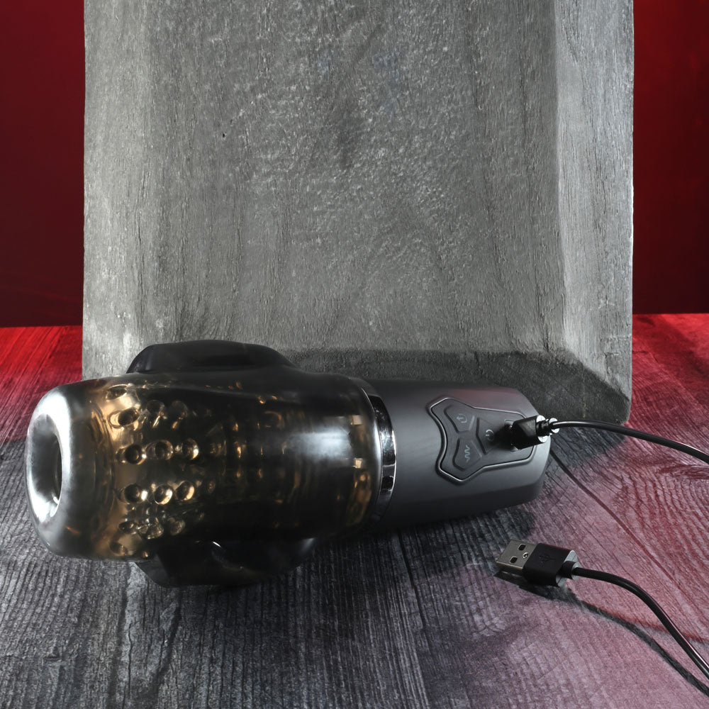 Zero Tolerance A SUCKING GOOD TIME - USB Rechargeable Sucking & Vibrating Stroker - Naughty by Nature Adult Store