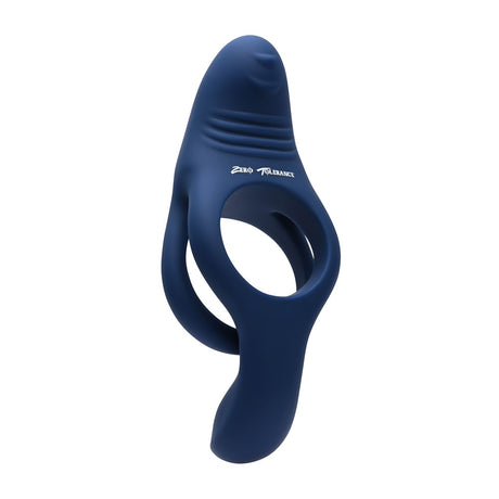 Zero Tolerance RING AROUND THE ROSY - Navy Blue USB Rechargeable Cock Ring - Naughty by Nature Adult Store
