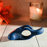 Zero Tolerance RING AROUND THE ROSY - Navy Blue USB Rechargeable Cock Ring - Naughty by Nature Adult Store