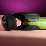 Zero Tolerance LICK THE TIP - Black USB Rechargeable Vibrating & Flicking Masturbator - Naughty by Nature Adult Store