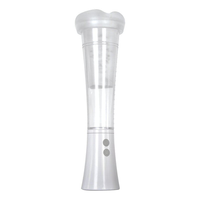 Zero Tolerance Sucking Good - White USB Rechargeable Vibrating Masturbator - Naughty by Nature Adult Store