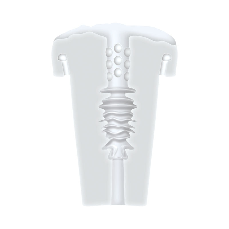 Zero Tolerance Sucking Good - White USB Rechargeable Vibrating Masturbator - Naughty by Nature Adult Store