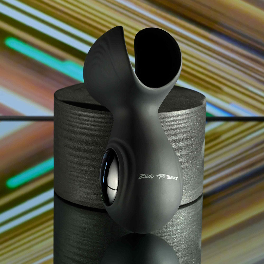 Zero Tolerance HANDY HELPER - Black USB Rechargeable Vibrating Stroker - Naughty by Nature Adult Store