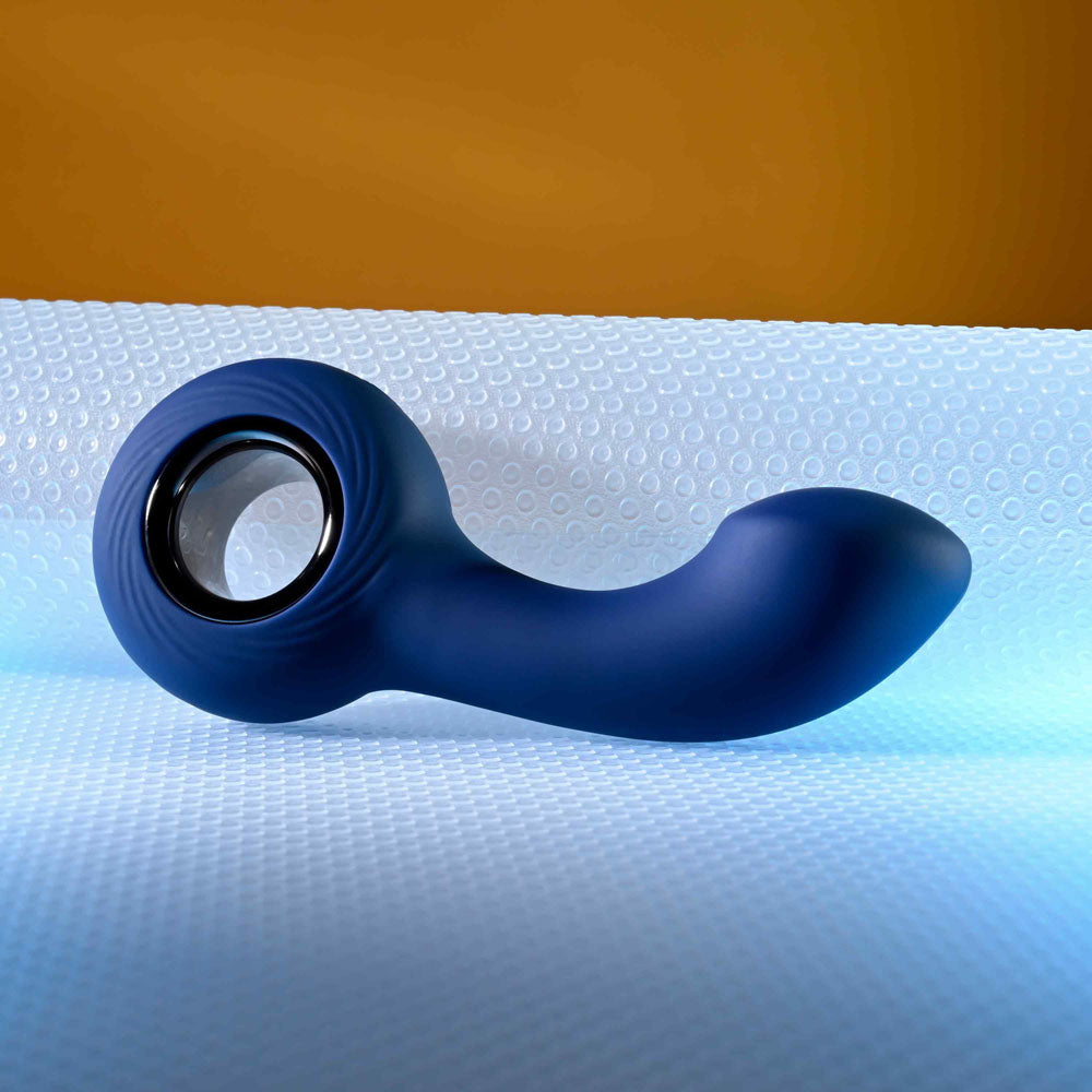 Zero Tolerance THE REACH - Blue 13.8 cm USB Rechargeable Vibrating Anal Plug - Naughty by Nature Adult Store