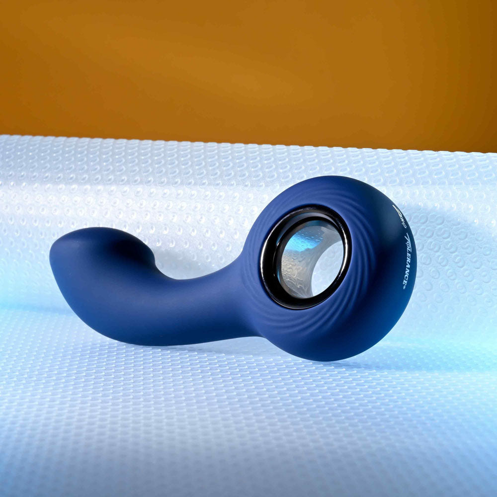 Zero Tolerance THE REACH - Blue 13.8 cm USB Rechargeable Vibrating Anal Plug - Naughty by Nature Adult Store