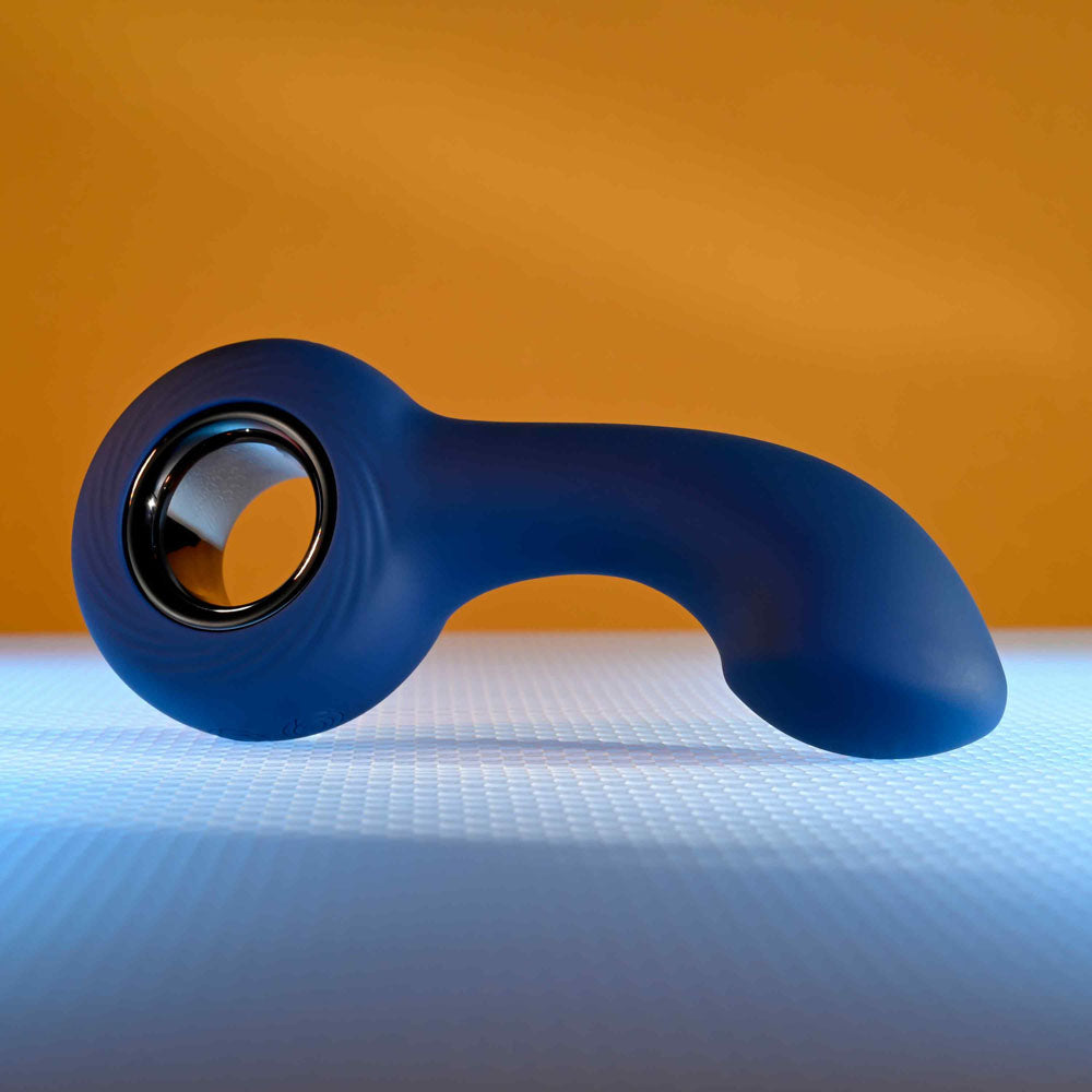 Zero Tolerance THE REACH - Blue 13.8 cm USB Rechargeable Vibrating Anal Plug - Naughty by Nature Adult Store