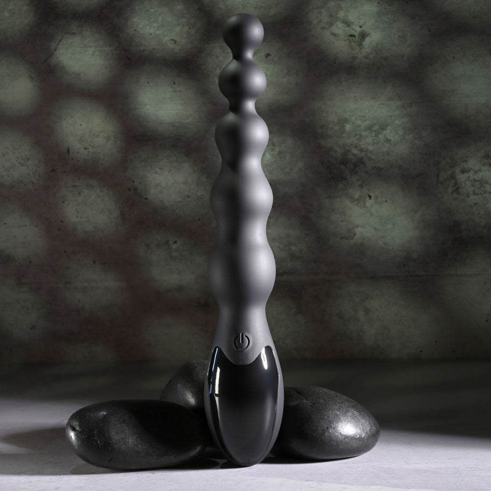 Zero Tolerance BACKDOOR BATON - Black 24 cm USB Rechargeable Vibrating Anal Beads - Naughty by Nature Adult Store