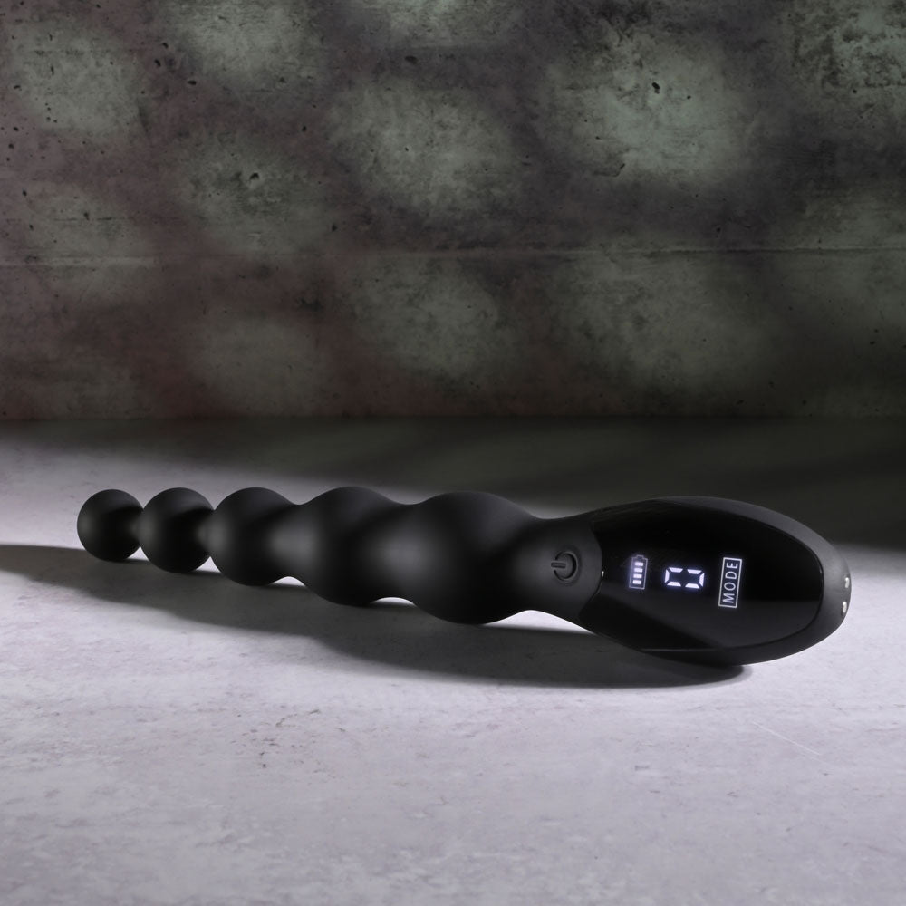 Zero Tolerance BACKDOOR BATON - Black 24 cm USB Rechargeable Vibrating Anal Beads - Naughty by Nature Adult Store