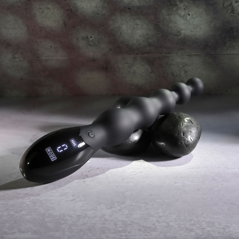 Zero Tolerance BACKDOOR BATON - Black 24 cm USB Rechargeable Vibrating Anal Beads - Naughty by Nature Adult Store