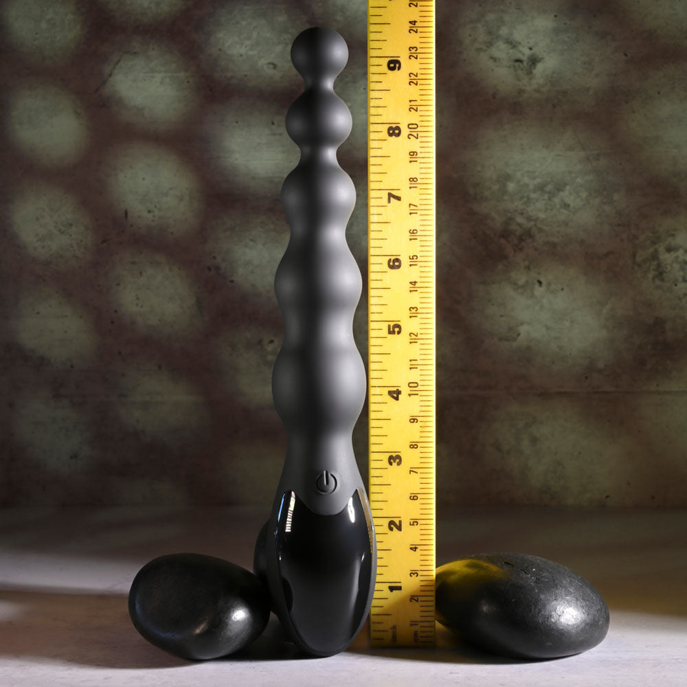Zero Tolerance BACKDOOR BATON - Black 24 cm USB Rechargeable Vibrating Anal Beads - Naughty by Nature Adult Store