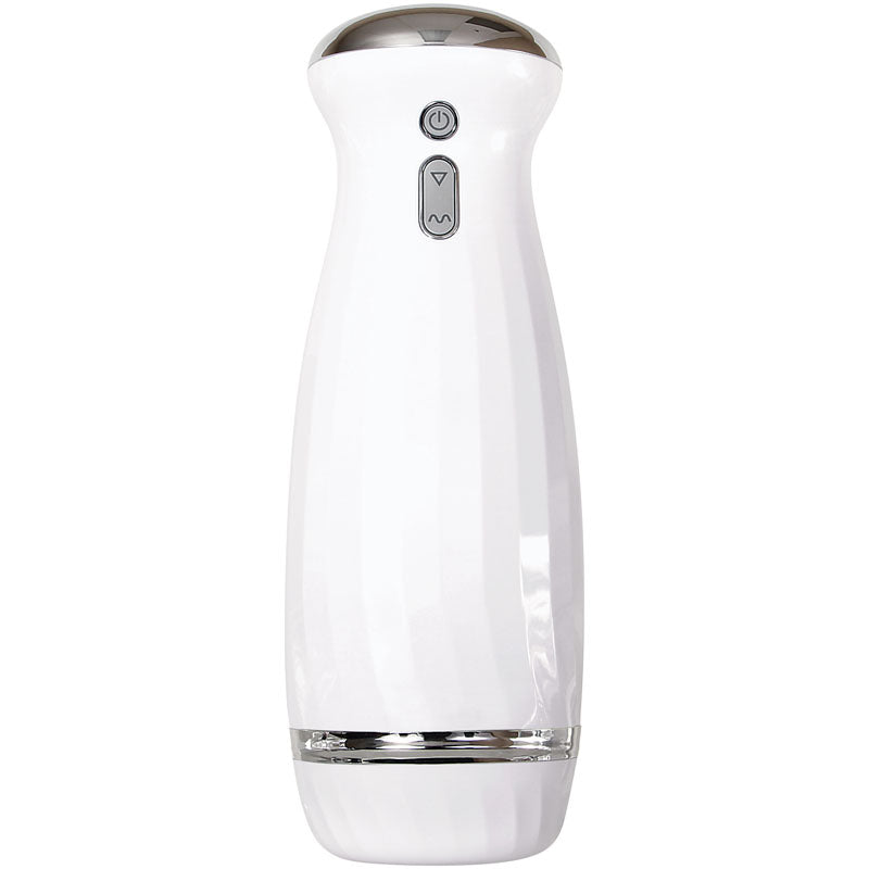 Zero Tolerance The Thrusting Stroker - White USB Rechargeable Thrusting Masturbator - Naughty by Nature Adult Store