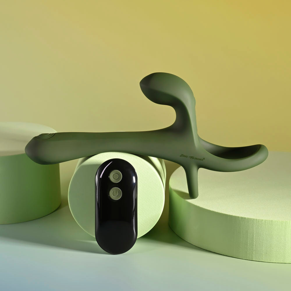 Zero Tolerance STRAP, TAP & GO - Vibrating & Tapping Sleeve & Wireless Remote