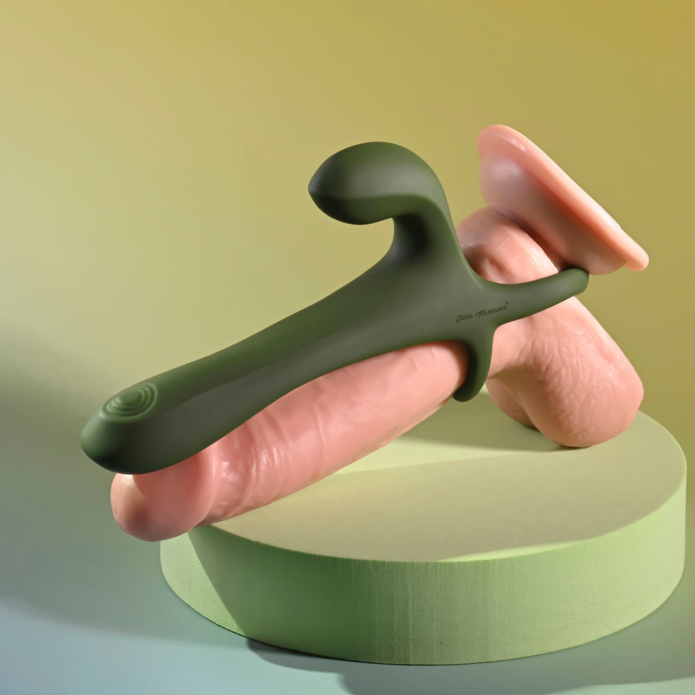 Zero Tolerance STRAP, TAP & GO - Vibrating & Tapping Sleeve & Wireless Remote