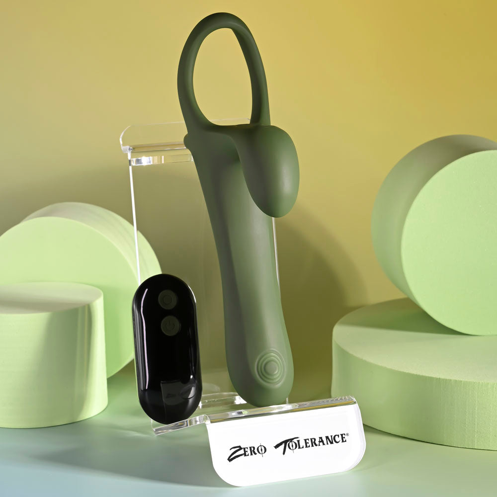 Zero Tolerance STRAP, TAP & GO - Vibrating & Tapping Sleeve & Wireless Remote
