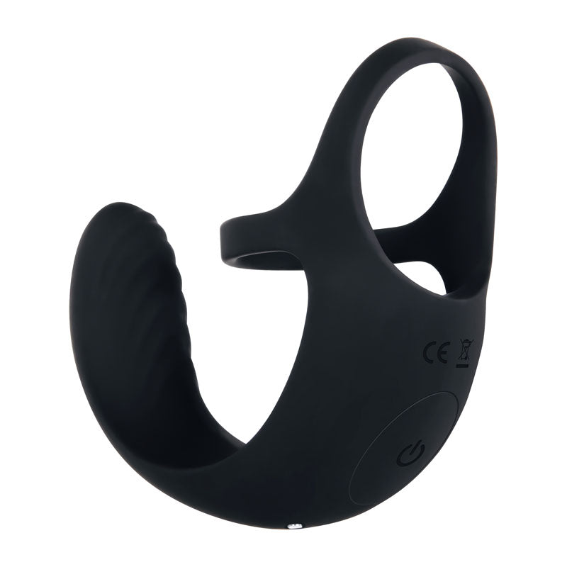 Zero Tolerance Vibrating Ball Cradle - Black USB Rechargeable Vibrating Cock Ring - Naughty by Nature Adult Store