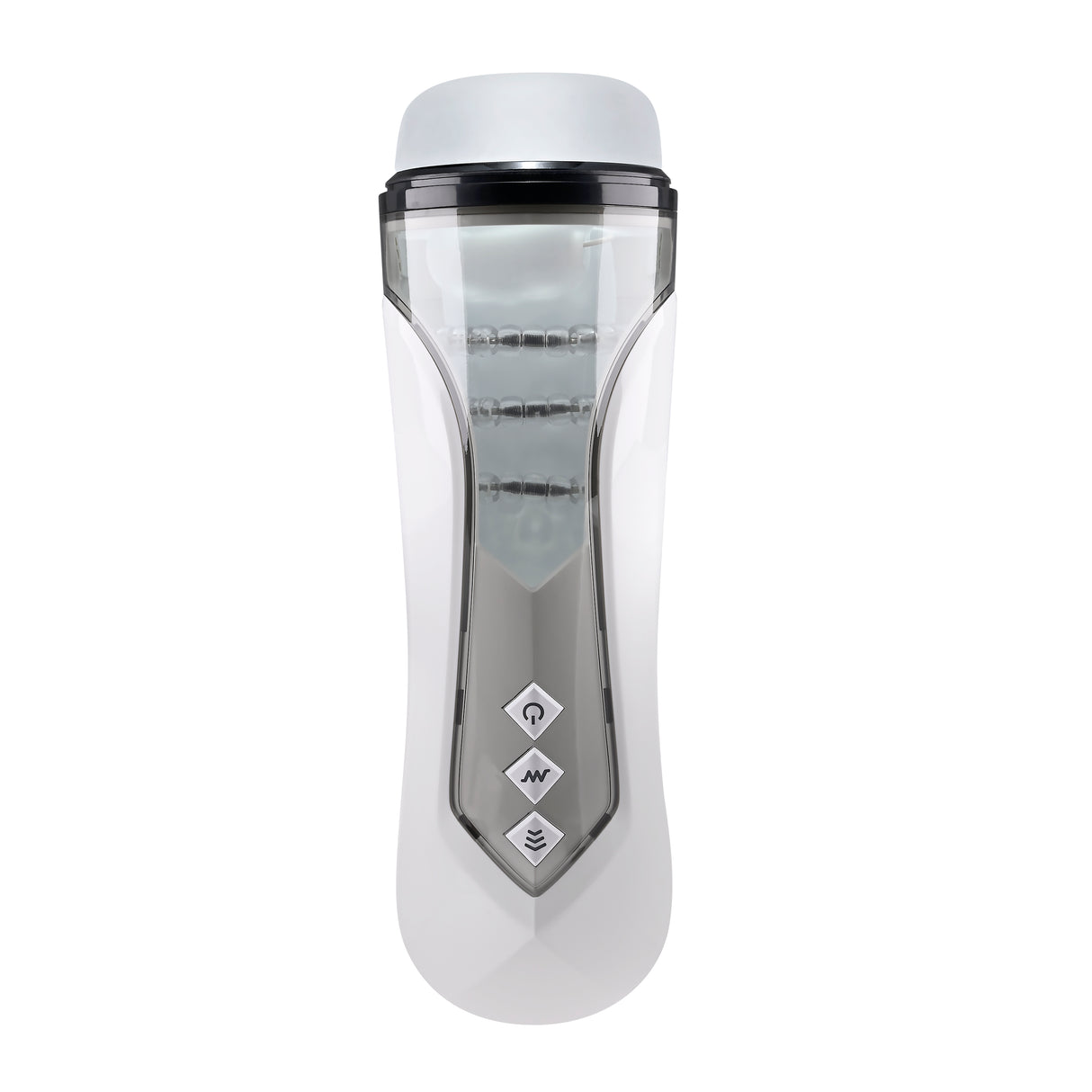 Zero Tolerance STROKING BUDDY - White USB Rechargeable Vibrating & Thrusting Stroker - Naughty by Nature Adult Store
