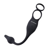 Zero Tolerance PLUG & TUG - Black USB Rechargeable Vibrating Cock Ring with Anal Plug - Naughty by Nature Adult Store