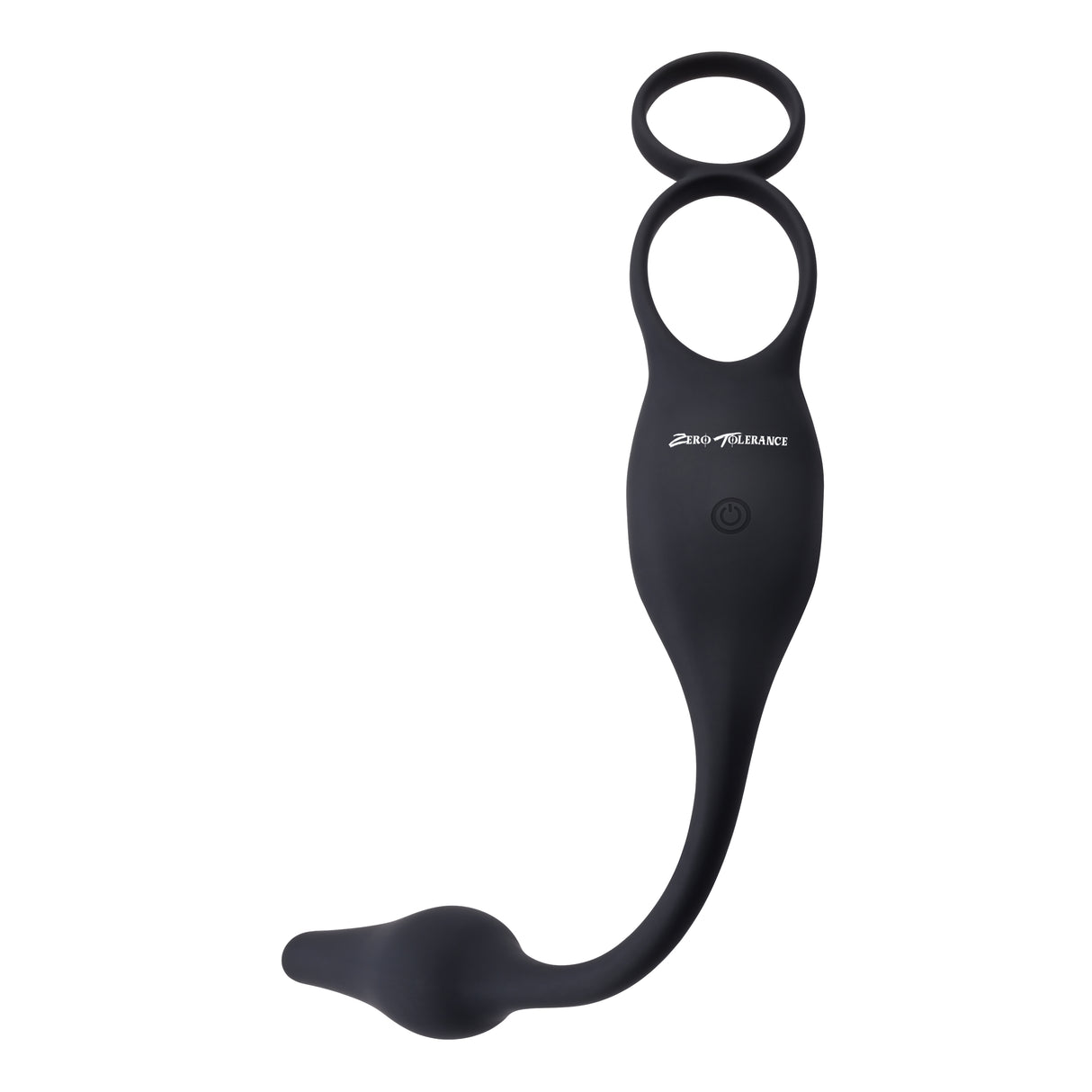 Zero Tolerance PLUG & TUG - Black USB Rechargeable Vibrating Cock Ring with Anal Plug - Naughty by Nature Adult Store