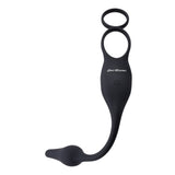 Zero Tolerance PLUG & TUG - Black USB Rechargeable Vibrating Cock Ring with Anal Plug - Naughty by Nature Adult Store