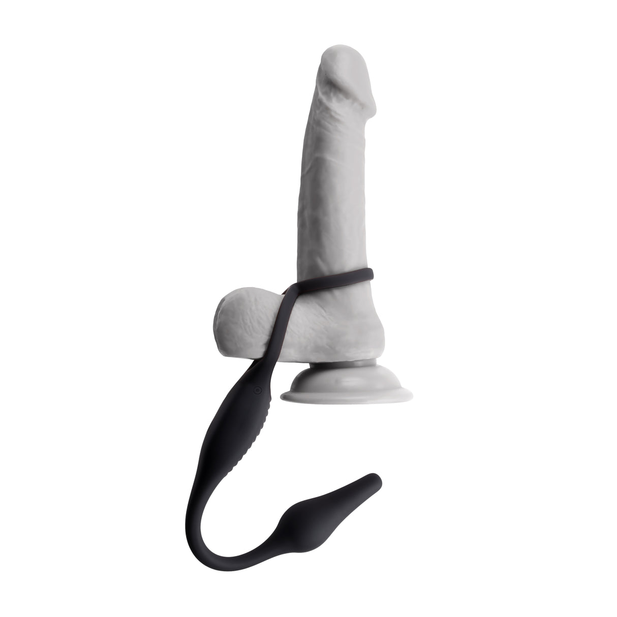 Zero Tolerance PLUG & TUG - Black USB Rechargeable Vibrating Cock Ring with Anal Plug - Naughty by Nature Adult Store