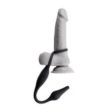 Zero Tolerance PLUG & TUG - Black USB Rechargeable Vibrating Cock Ring with Anal Plug - Naughty by Nature Adult Store
