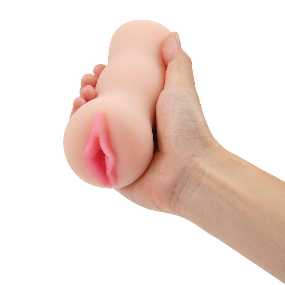 Zolo Stroke Off Super Tight Vibrating Pussy Stroker - Flesh Vibrating Vagina Stroker - Naughty by Nature Adult Store