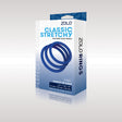 Zolo Classic Stretchy Silicone Cock Ring 3-Pack - Blue Cock Rings - Set of 3 Sizes - Naughty by Nature Adult Store