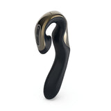 Zini Roae Special Edition - Black/Gold - Black/Gold 19.5 cm USB Rechargeable Vibrator - Naughty by Nature Adult Store